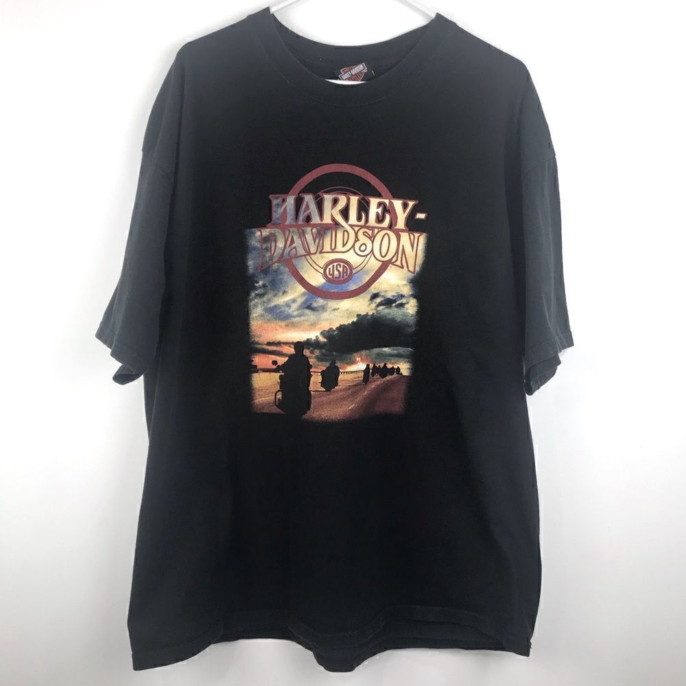 Harley Davidson Black Yucca Valley CA T Shirt